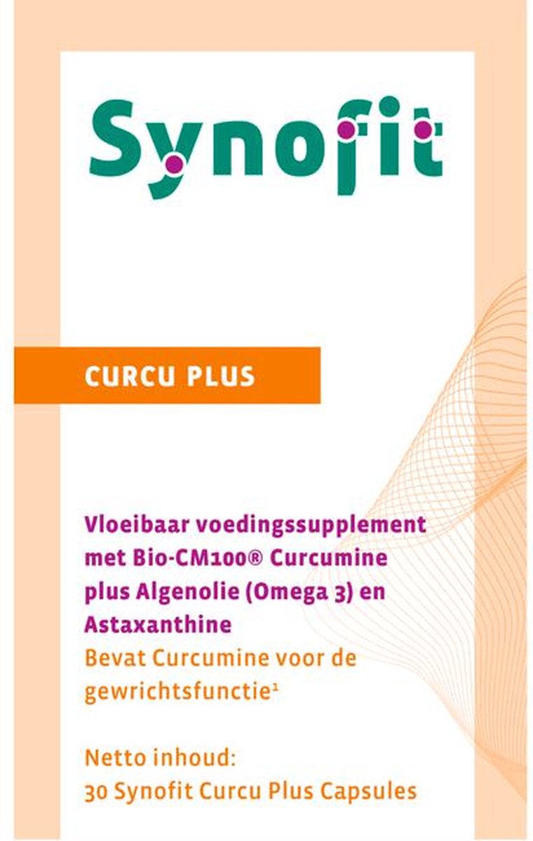 Synofit - Curcu plus curcumine & astaxanthine - 30 Capsules