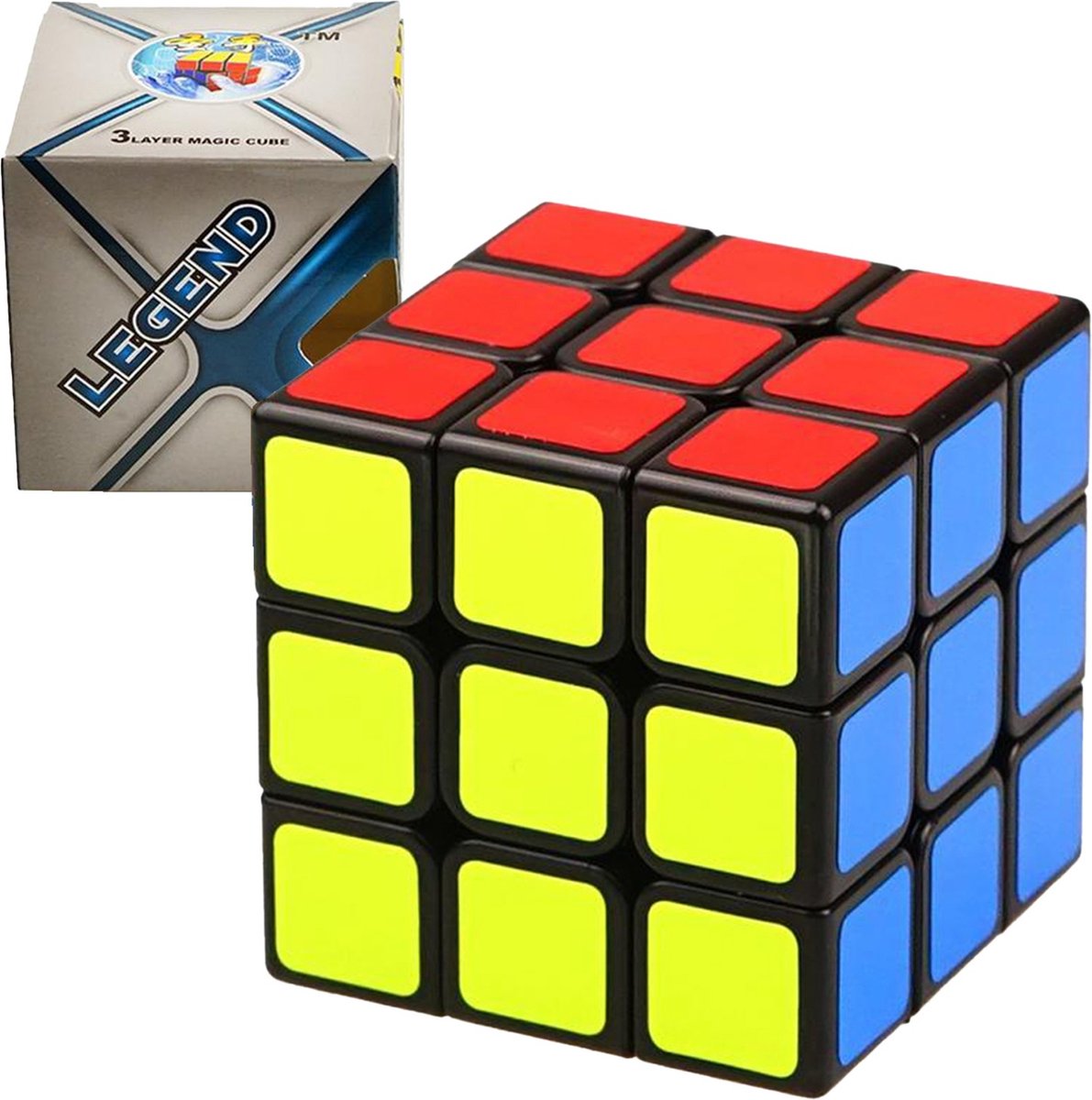 Speed Cube - 3x3 - Magic Cube - Puzzel Kubus - Breinbreker - Cadeau Speelgoed - Sinterklaas - Legend
