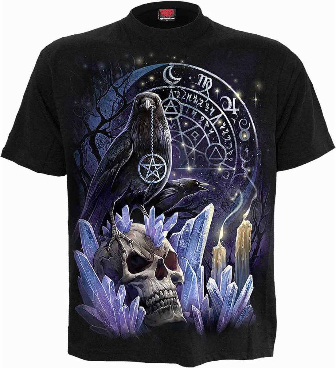 Spiral - WITCHCRAFT Unisex Tshirt - XXL - Zwart