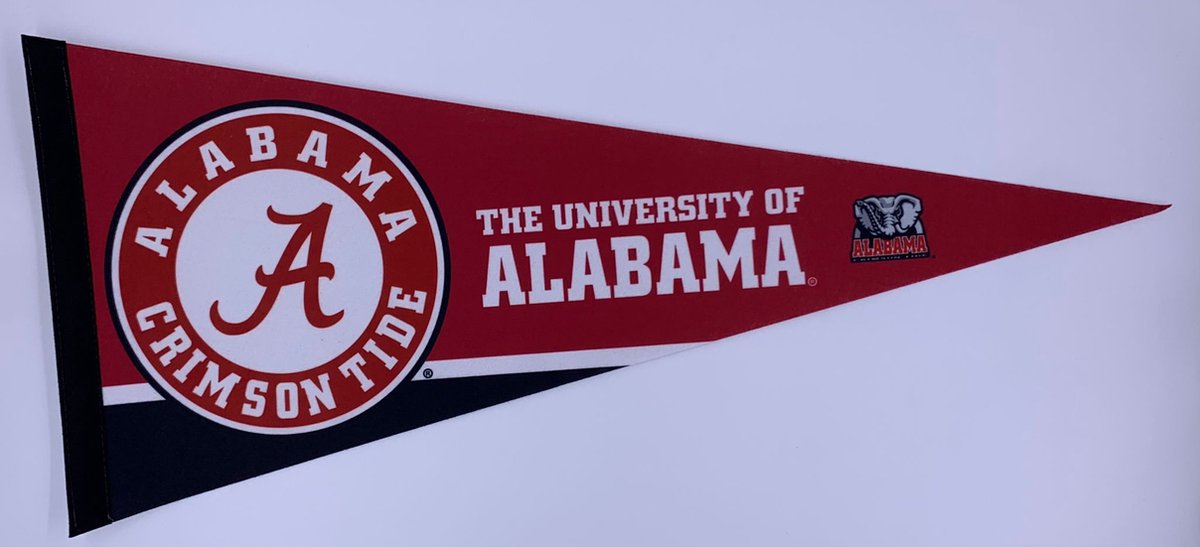 Alabama Crimson Tide - NCAA - Vaantje - American Football - Sportvaantje - Wimpel - Vlag - Pennant - Universiteit - Ivy League amerika - 31 x 72 cm