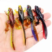 Kunstaas - salamander - roofvissen - hengelsport - snoekbaars - 4 stuks