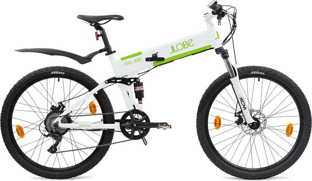 LLobe Elektrische mountainbike fully vouwbaar FML 830 9 sp 10 4 Ah wit