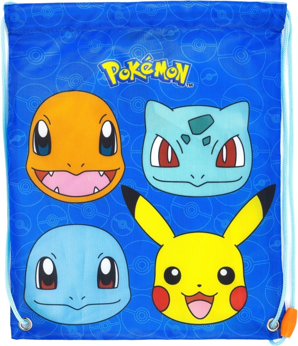 Pokémon kleine zwemtas/rugzak/gymtas:gymzak Afm/breedte 24 cm hoogte30 cm