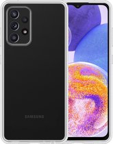 Hoesje Geschikt voor Samsung A23 Hoesje Siliconen Case Hoes - Hoes Geschikt voor Samsung Galaxy A23 Hoes Cover Case - Transparant