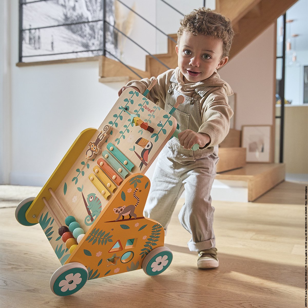 Janod - Tropik - Baby loopwagen met 6 activiteiten — afbeelding 3