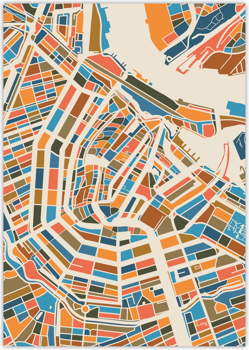 Poster Amsterdam - Unieke Art Print (42x29,7cm)