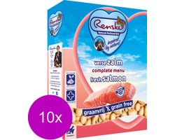 Renske Honden Natvoer Zalm Graanvrij - Hondenvoer - 10 x 395 gr
