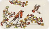 Emma Bridgewater Plate Oblong Medium Birds in the Hedgerow Rosehip & Robin (31 x 18,5 cm)