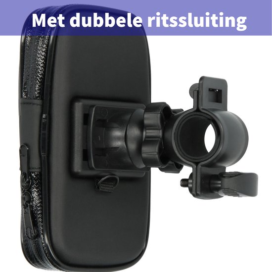 DISEV - Telefoonhouder Fiets, Motor En Scooter - 360 Graden Rotatie Gsm Houder Fiets Fiets Telefoonhouder Universeel Accessoires Fietshouder Zwart 225513