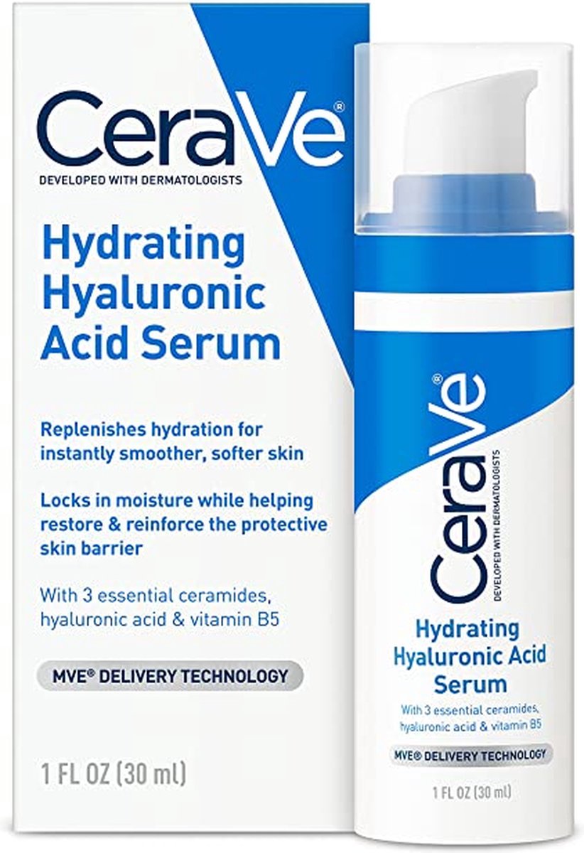 CeraVe Hydrating Hyaluronic Acid Serum All Skin Types Fragrance