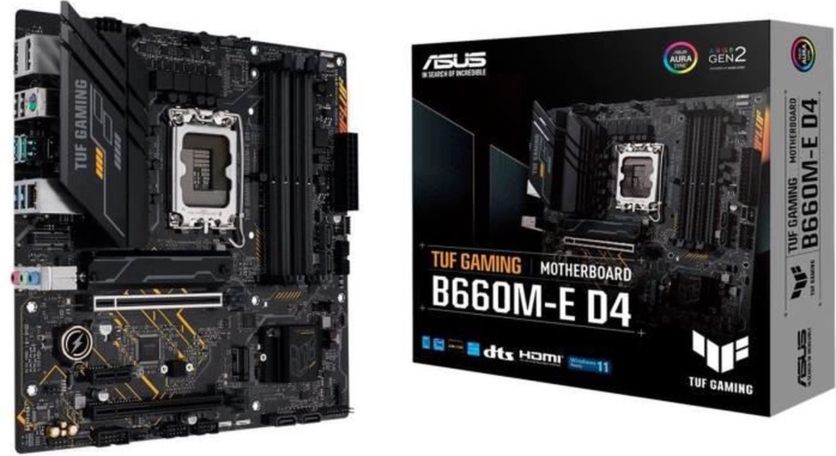 ASUS TUF GAMING B660M-E D4 RAID, 2.5 Gb-LAN, Sound, µATX