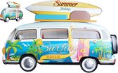 Wandbord Decoratie - Surfing Beach Club Bus  - Ibiza Style