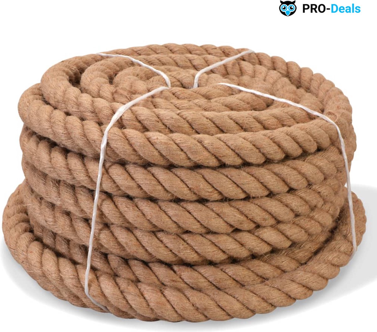 Hoogwaardig Jute Touw – dikte 30 mm – Lengte 50 meter – 100% natuurlijk product