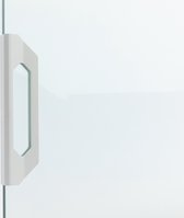 ForaVida | Deurgreep mat wit | Aluminium handgreep voor glazen schuifdeur en glazen schuifwand | 150 × 18 × 36 mm | Geschikt voor 10 mm glasdikte