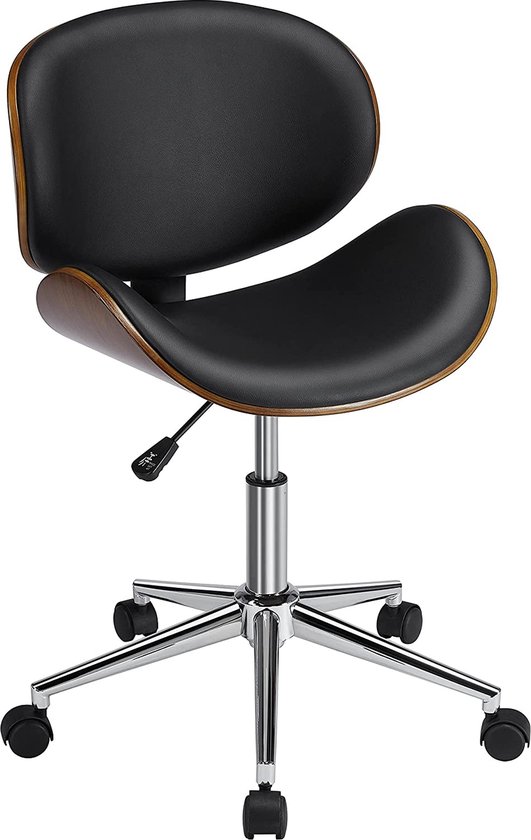 HOMCOM Zadelkruk, Beweeglijke Sta-kruk, Draaibaar, Hoogte Verstelbaar Ergonomisch 34 X 34 X 68 5 83 5 Cm Bruin~1rp48llghog00