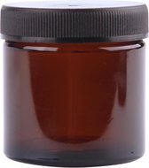 Lege Zalfpotjes / Crèmepotjes 60ml met deksel 72 stuks amber glas zalfpot met deksel