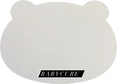 Babycure Bear Placemats | Bruin & Wit | dubbelzijdig | Kunstleer | tafel onderlegger | tafelgerij voor kinderen | leuk kado om te geven!