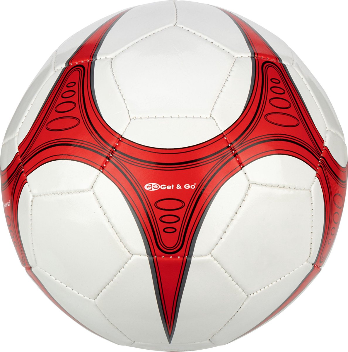 Get & Go Voetbal - Warp Speeder - Wit/Rood - Maat 5