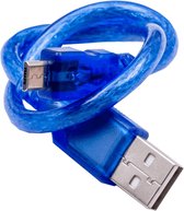 AZDelivery Blauwe USB-kabel voor USB A naar USB Micro B, met USB 2.0 1