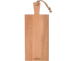 Bowls and Dishes | Puur Hout | Duurzaam | Beuken Borrelplank | Tapasplank | Serveerplank 49 x 20 x 2 cm