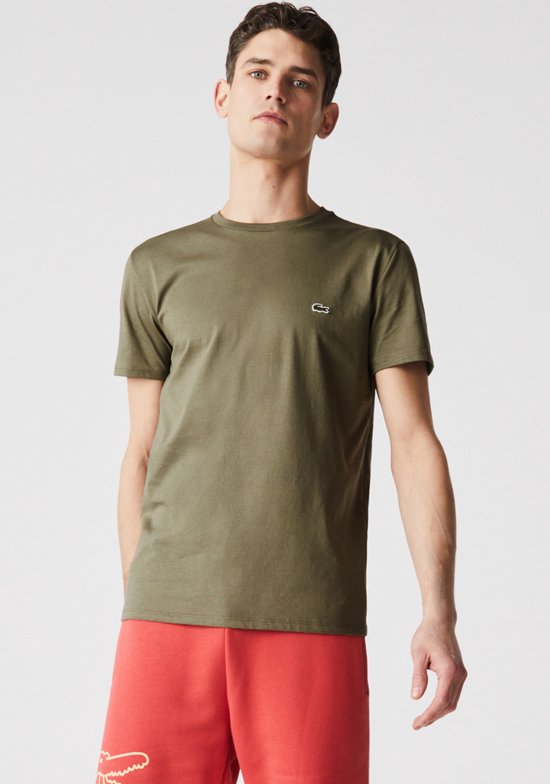 Lacoste - T-Shirt Overview Groen - Heren - Maat L - Regular-fit