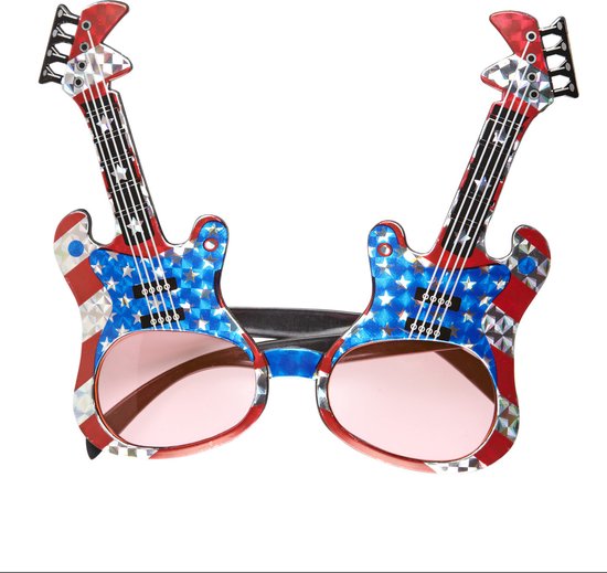 Gitaar bril Amerika USA rock 'n roll