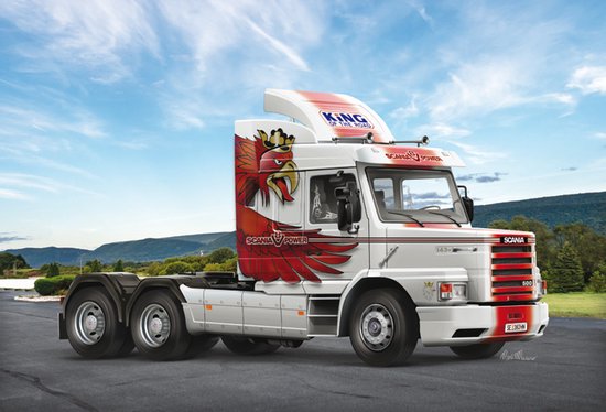 Italeri Modelbouwpakket Vrachtwagens - 3937 Scania T143H 6X2 Plastic - 1:24 -
