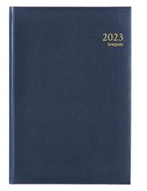 Brepols Agenda 2023 - Saturnus 231 - Lima kunstleder - 13,3 x 20,8 cm - Blauw