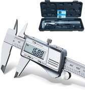 MAKA Digitale Schuifmaat 150mm - Rvs - Extra batterijen - Opbergcase