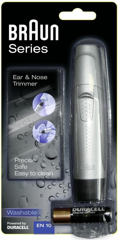 Braun Exact Series EN 10 tondeuse de précision Noir, Argent