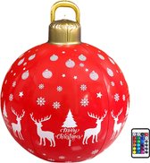 Opblaasbare Kerstbal - Ball Light - 23.6inch 60cm - PVC Light Ball - Met 16 Kleuren Verlichting - Afstandsbediening - Kerstversiering - Buiten Tuindecoratie - Type B