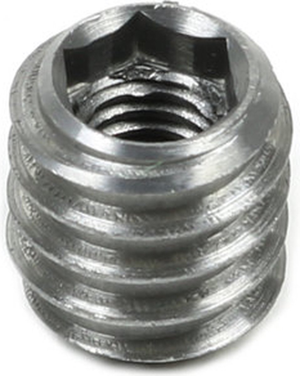 M6 Draad 304 Roestvrij staal Getande Flens Metrische Hex Lock Moeren 26PCS
