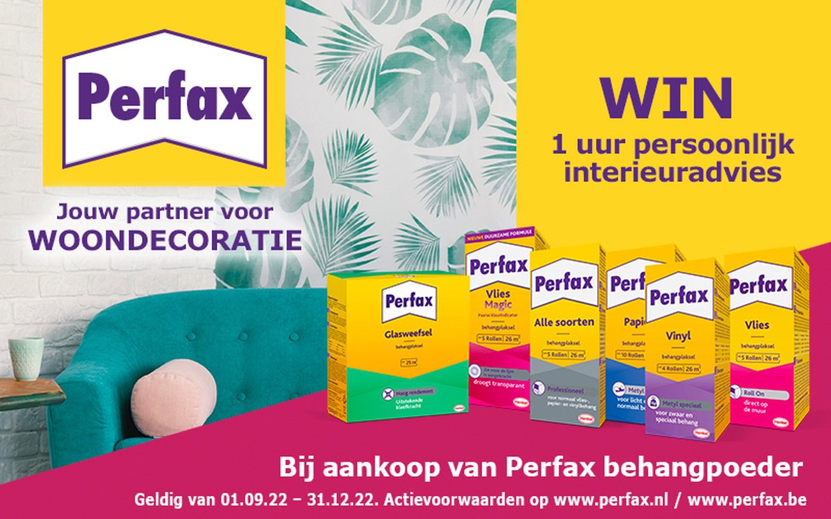 Perfax Metyl / Papier 125 g Behanglijm voor licht, normaal of zwaar