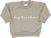 Sweater voor kind - Big Brother - Maat 92 - Cremekleur - Ik word grote broer - Zwanger - Geboorte - Gezinsuitbreiding - Aankondiging - Cadeau