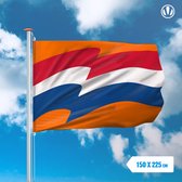 Oranje vlag XL 150x225cm - Beste Kwaliteit