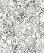 Dutch Wallcoverings - Asperia - Aliare blanc/noir - papier peint intissé - 10m x 53cm - A51401