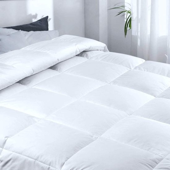 Homescapes Witte Eend Veer & Dons Dekbed 10,5 Tog 100% Katoen Anti Stofmijt Donsbestendig Stof Weefsel Allergeen Doos Baffle Bouw Wasbaar In Home Range 663316610