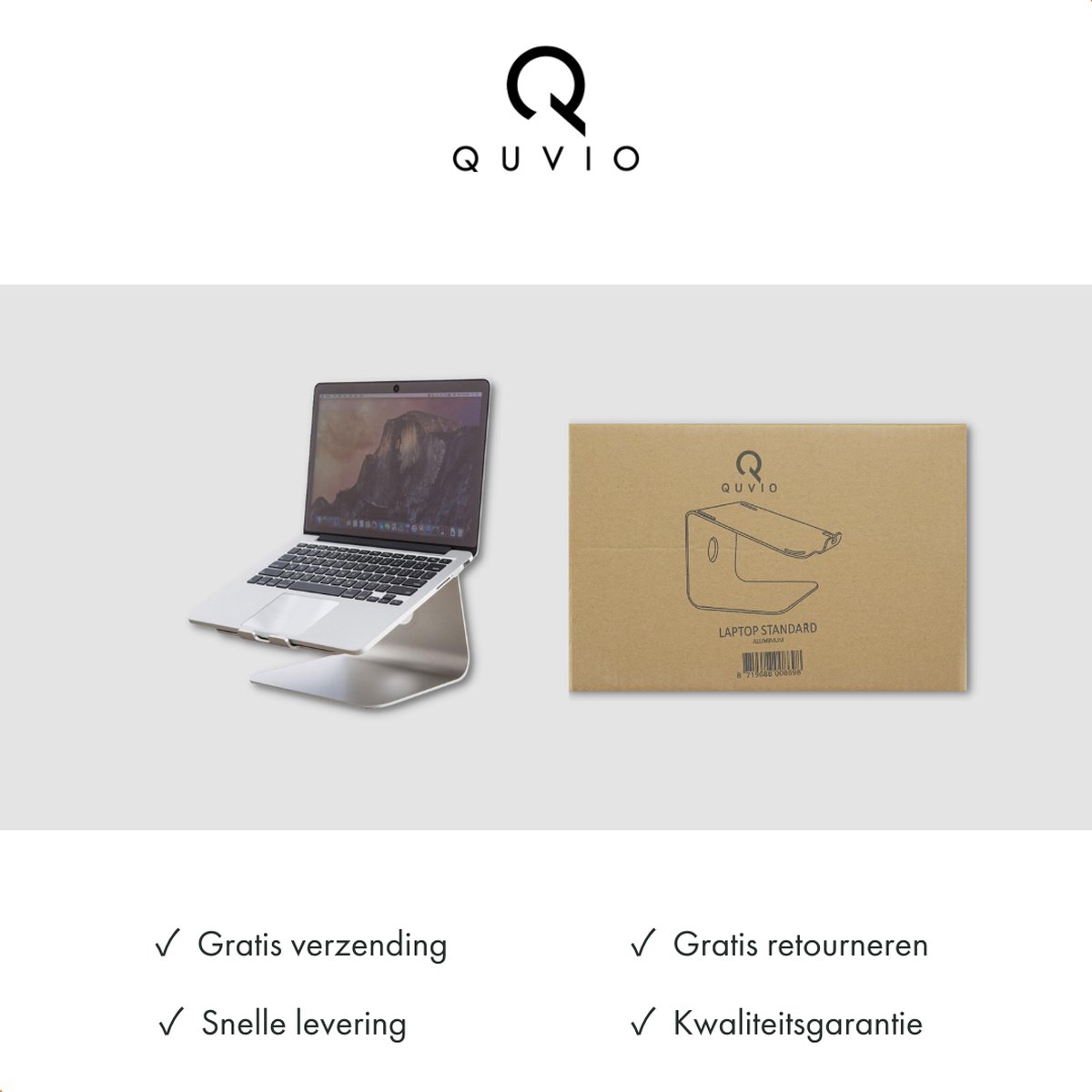 QUVIO Laptopstandaard - Laptophouder bureau - Laptop Stand -  Computerstandaard - Goede... | bol.com
