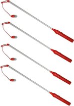 Bâtons de lanterne - 6x - rouge - avec lumière - 43 cm