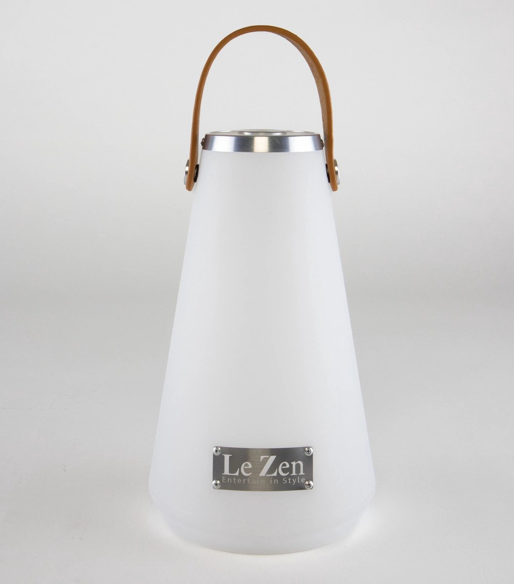 Le Zen Lux sound - Led tafellamp voor buiten - Met Bluetooth luidspreker En 8 Instelbare Led Kleuren - Oplaadbaar - Led Sfeer verlichting
