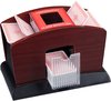 Afbeelding van het spelletje Relaxdays 1x kaartschudmachine elektrisch - 4 decks - kaartenschudder - kaartschudder hout