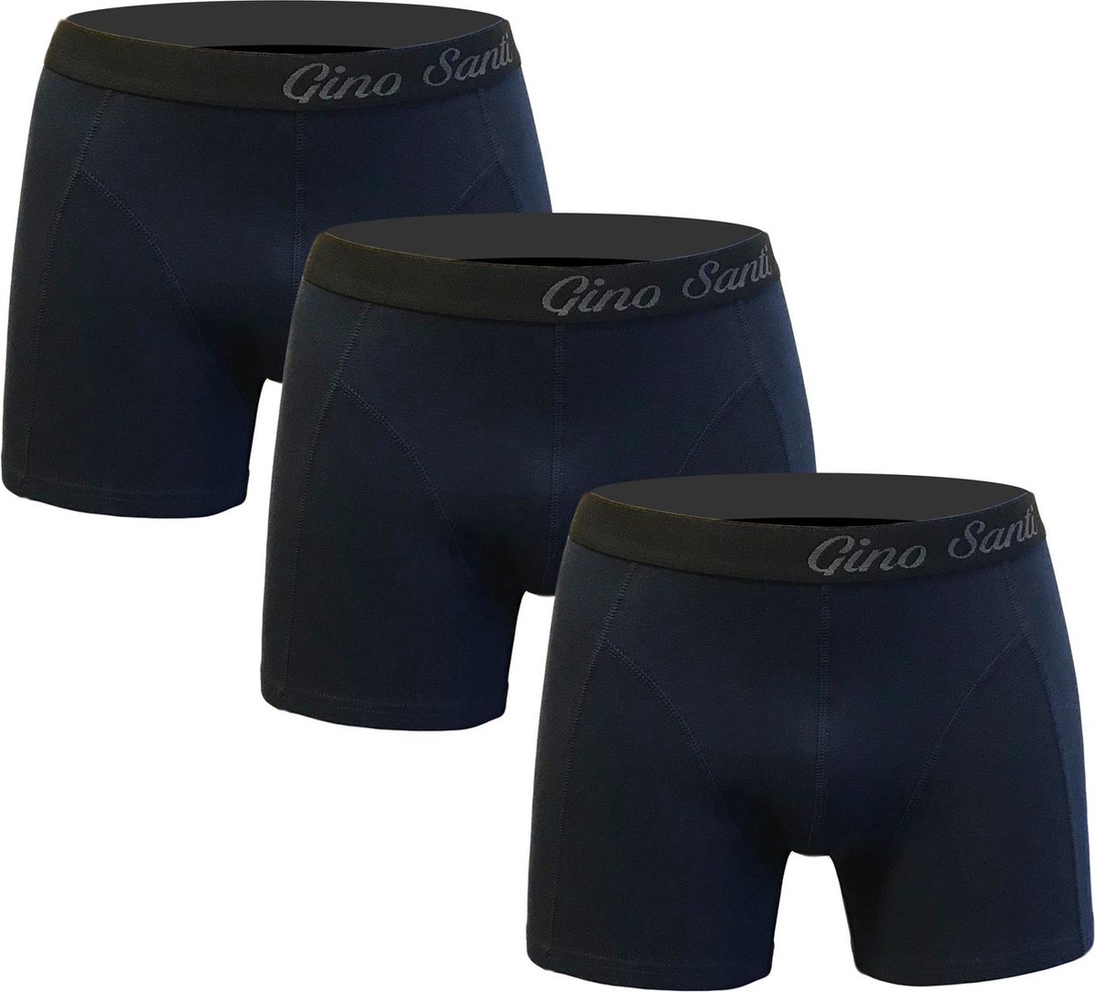 Gino Santi Boxershort 3 pack Navy Maat XXL