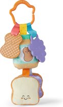 Melissa & Doug Multisensorieel Broodje meeneemspeeltje met ophangring - Vroeg leren speelgoed voor peuters Leeftijd - Baby rammelaar - Hangspeelgoed voor baby's -1+- Cadeau voor baby jongen en meisje