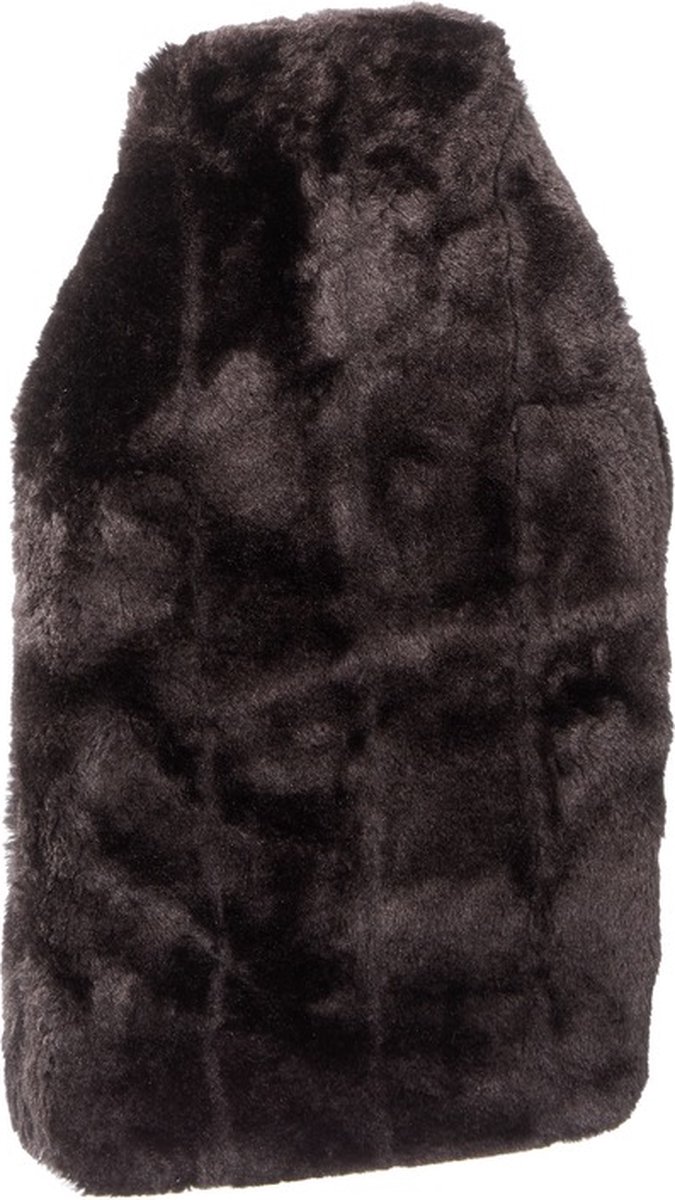 Goedkoopste Cepewa - Warm/heet water kruik met pluche hoes antraciet grijs met inhoud 2 liter