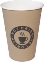 Pro - Tasse à café - boisson chaude - 150 ml Ø 70mm karton marron