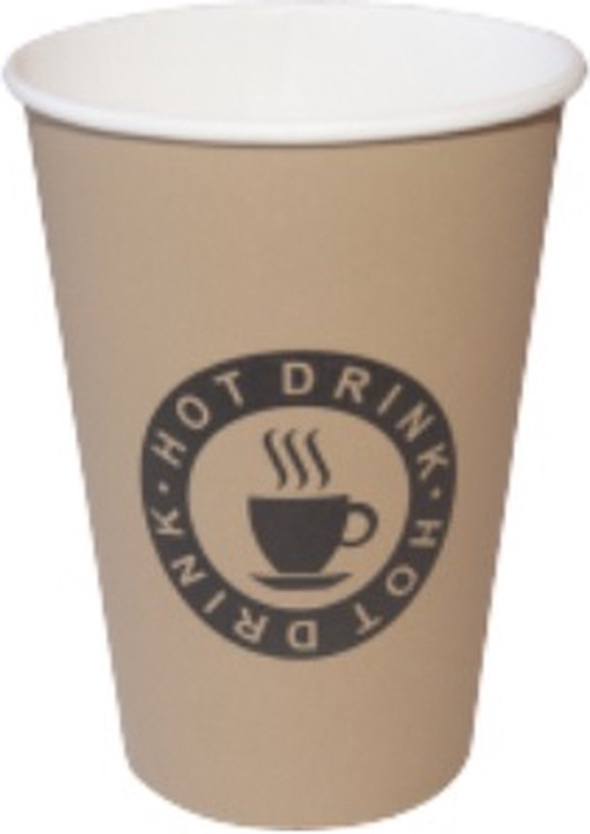 Pro - Koffiebeker - hot drink - 150 ml Ø 70mm bruin karton