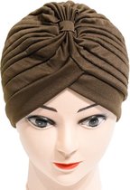 New Age Devi - Turban - Marron - Head wrap - Chemo hat - Beanie - Foulard - Hijab - Sleeping hat