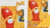 Sinterklaaspuzzeltjes met 54 stukjes om uit te delen - 12 puzzeldoosjes