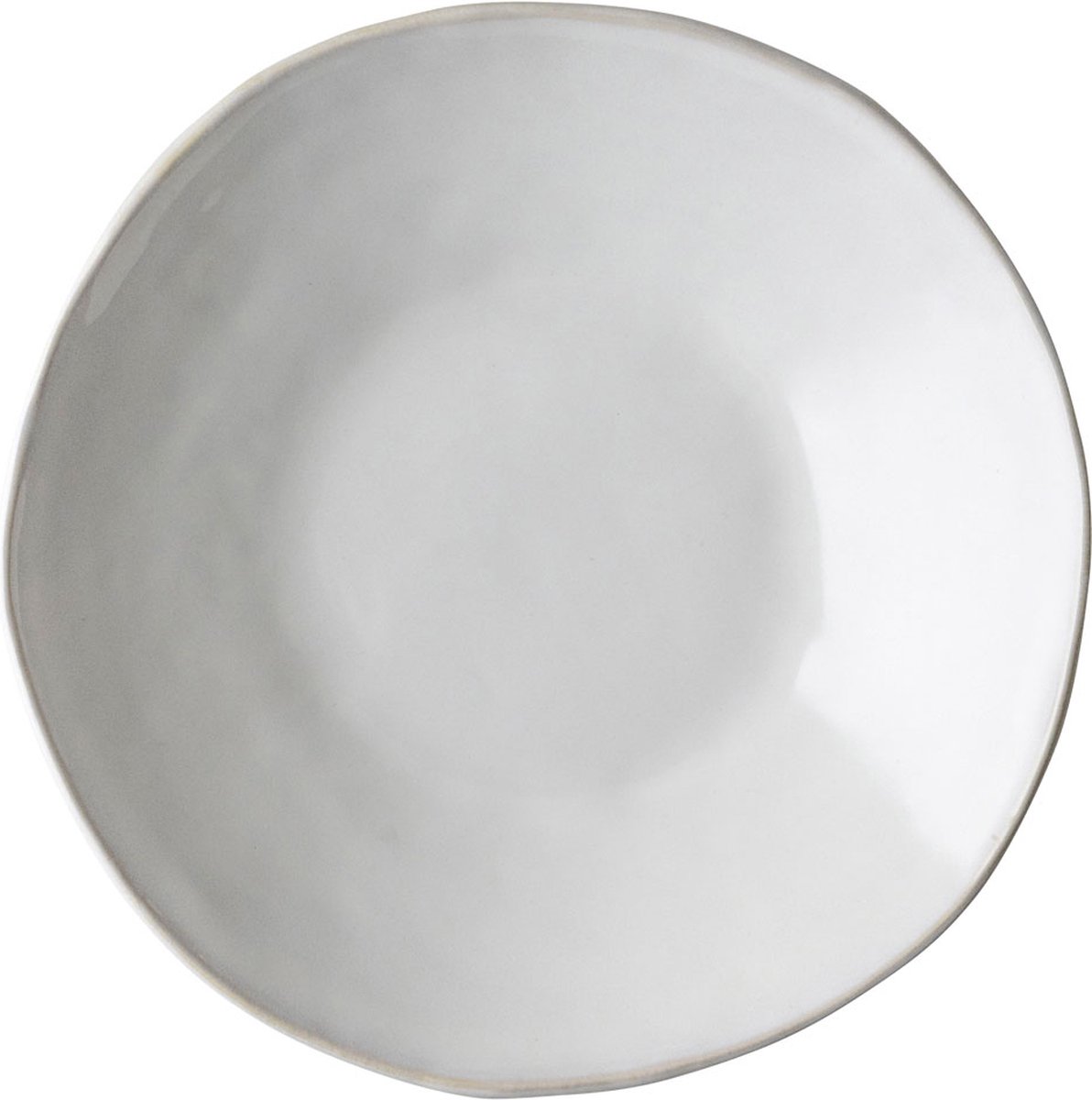 Dutch Rose Organic Diepe borden - Pastabord - Ø 23,5 cm - Stoneware Handgemaakt - Wit