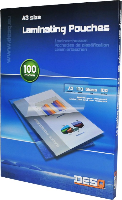 GBC 100 Laminierfolien glänzend für A3 125 micron - Laminiergeräte